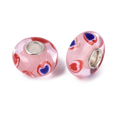 Handmade Lampwork & Brass Core European Beads LS-LAMP-N044-05S-01-1