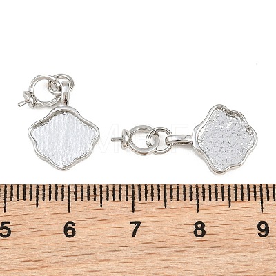 Brass Pendant Cabochon Settings KK-CBA6A75-40P-1