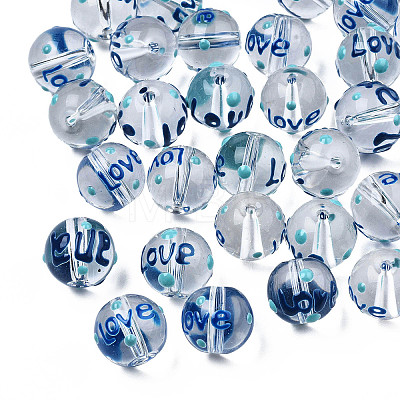 Transparent Glass Beads GLAA-TAC0010-20-1