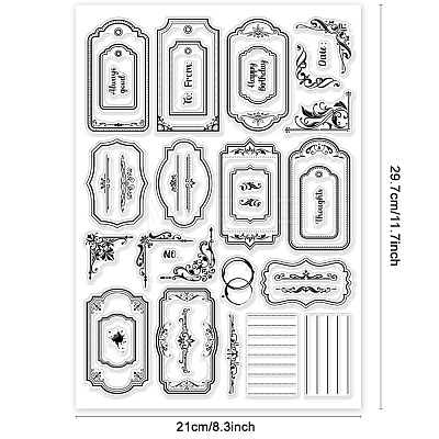 Custom PVC Plastic Stamps DIY-WH0296-0027-1