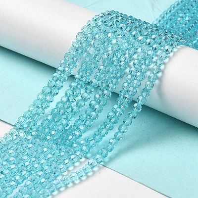 Transparent Glass Beads EGLA-A035-T4mm-D08-1