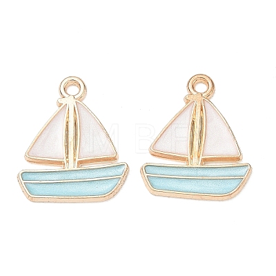 Alloy Enamel Pendants AL-CBAE435-15G-03-1