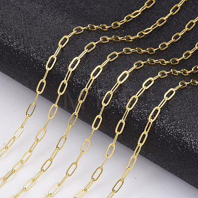 Brass Paperclip Chains CHC-S008-001D-G-1