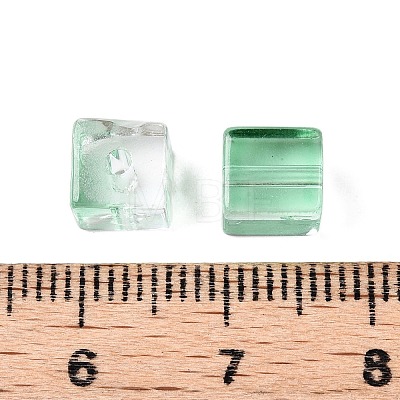 Baking Paint Transparent Glass Beads DGLA-N005-01A-05-1