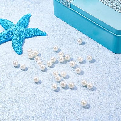 ABS Plastic Imitation Pearl Round Beads PH-MACR-F033-8mm-22-1