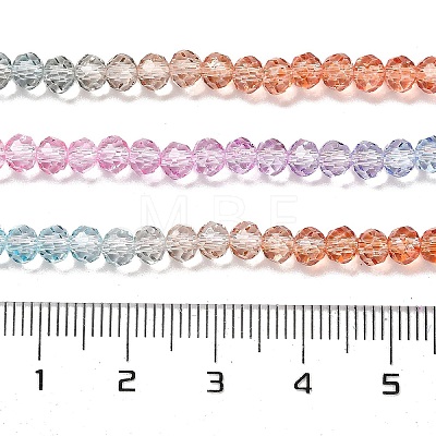 Transparent Painted Glass Beads Strands DGLA-A034-T4mm-A19-1
