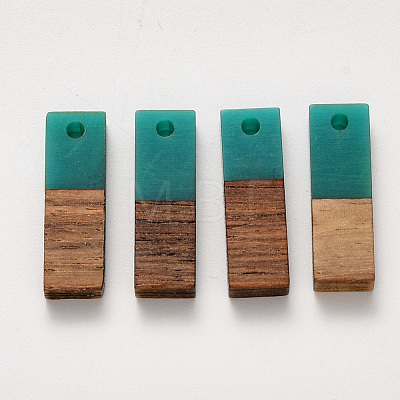 Resin & Walnut Wood Pendants RESI-S358-B-79Q-1