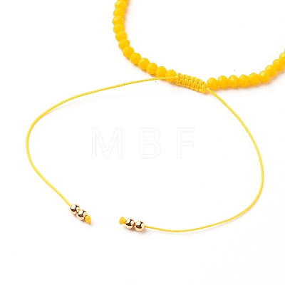 Adjustable Nylon Cord Braided Bead Bracelet BJEW-JB05732-04-1