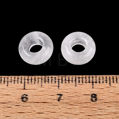 Natural Quartz Crystal European Beads G-Q602-04B-1
