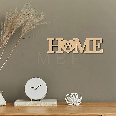 Laser Cut Unfinished Basswood Wall Decoration WOOD-WH0113-107-1