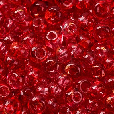 Baking Paint Transparent Colours Glass Round Beads SEED-L011-13A-04-1