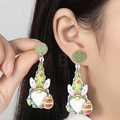 Easter Acrylic Dangle Stud Earrings FS-WG96A64-03-1