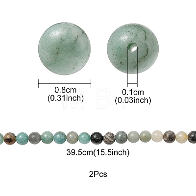 Natural Flower Amazonite Beads Strands G-YW0001-24-1