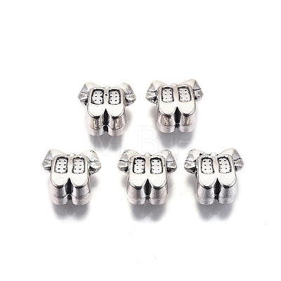 Tibetan Style Alloy Beads TIBE-S314-99AS-RS-1