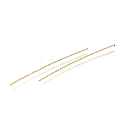 Brass Flat Head Pins KK-H502-01H-G-1