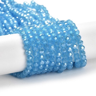 Electroplate Glass Beads Strands EGLA-A035-J4mm-A07-1