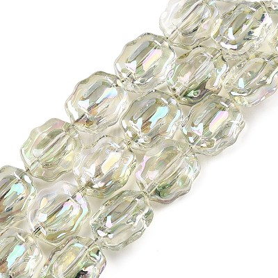 Electroplate Glass Beads Strands EGLA-T021-05D-1