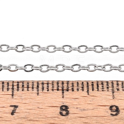 Tarnish Resistant 304 Stainless Steel Cable Chains CHS-R002-0.4mm-1