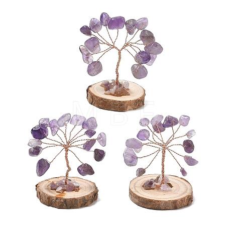 Natural Amethyst Chips Tree of Life Decorations GG-CBAEDF6-01P-1