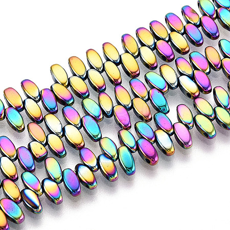 Electroplated Synthetic Non-magnetic Hematite Beads Strands G-T139-65A-1