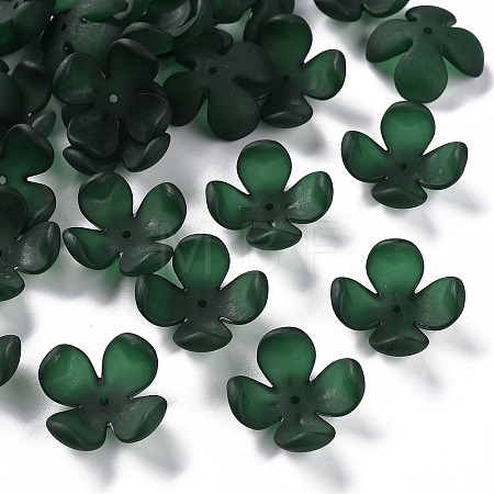 Frosted Acrylic Bead Caps MACR-S371-06A-735-1