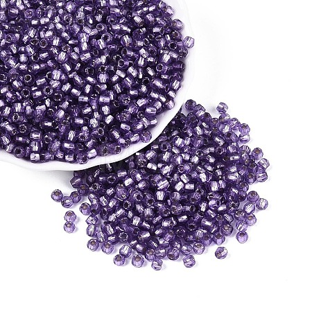 Silver Lined Glass Seed Beads SEED-T007-18A-09-1