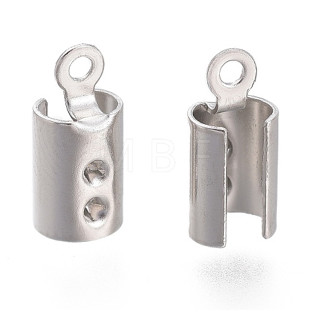 Tarnish Resistant 304 Stainless Steel Folding Crimp Ends STAS-L262-04D-P-1