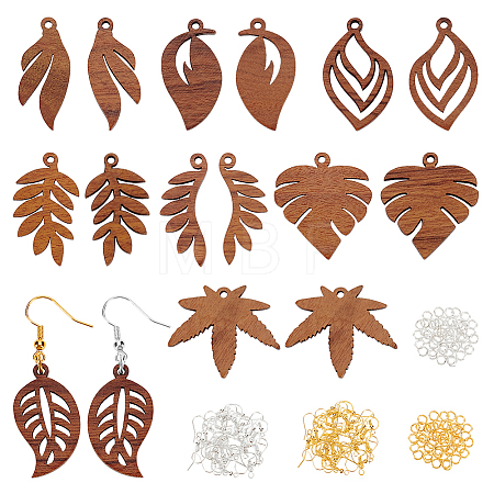 DIY Leaf Earring Making Kit DIY-OC0004-44-1