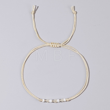 Adjustable Glass Seed Beaded Friendship Braided Bracelets for Daily Wear and Gifts BE2039-6-1