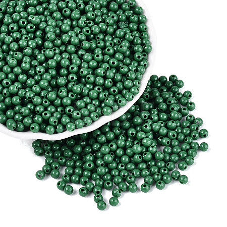 Opaque Acrylic Beads SACR-A006-06A-1