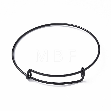 Adjustable Ion Plating(IP) 304 Stainless Steel Wire Bangle Making MAK-F286-03EB-1