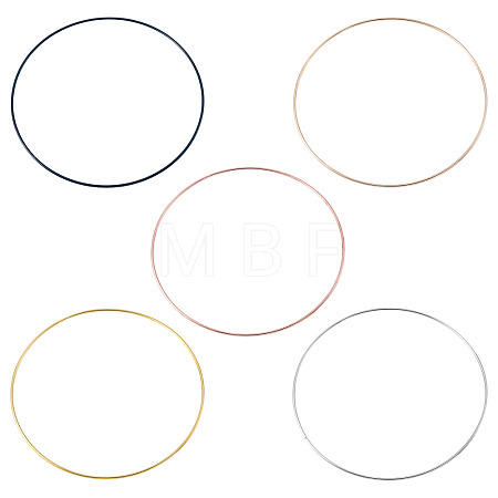 5Pcs 5 Colors Iron Rings FIND-TA0011-05-1
