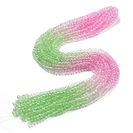 Transparent Glass Beads Strands GLAA-E036-07U-1