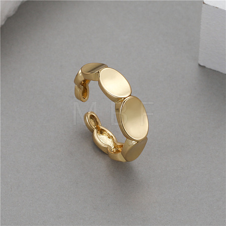 Brass Cuff Open Rings for Women WGEB30E-01-1