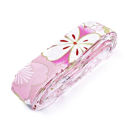 Japanese Kimono Style Floral Cotton Ribbon OCOR-I008-01A-08-1