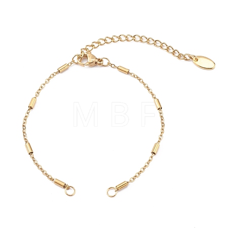 Handmade PVD Vacuum Plating 304 Stainless Steel Bracelet Making AJEW-JB00920-01-1