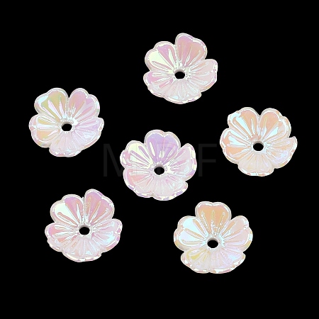 UV Plating Opaque Acrylic Bead Cap OACR-K001-41A-1