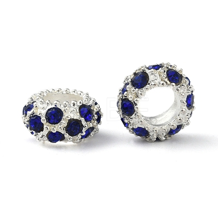 Alloy Montana Rhinestone European Beads X-CPDL-H999-17-1