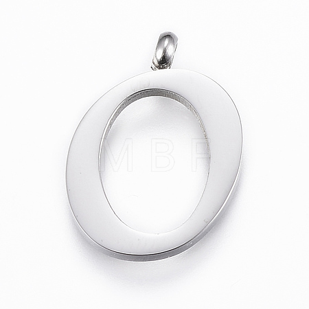 Tarnish Resistant 304 Stainless Steel Pendants STAS-F129-O-P-1