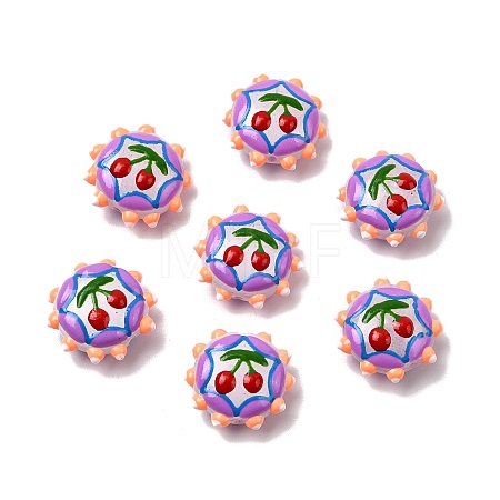Baking Paint Glass Enamel Beads LAMP-K039-34L-1