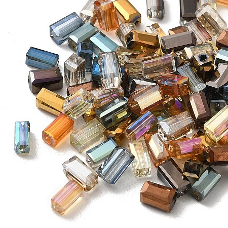 Electroplate Glass Beads EGLA-J023-8x4mm-M-1
