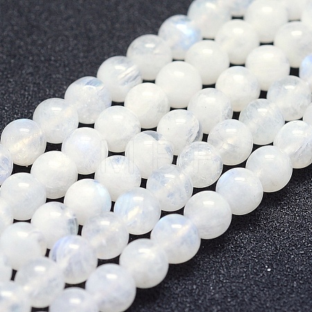 Natural Rainbow Moonstone Beads Strands G-P342-02B-6mm-AB+-1