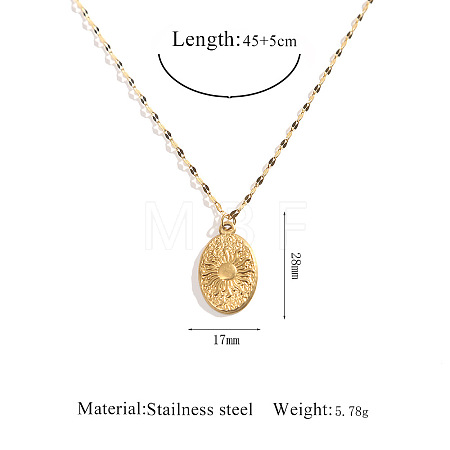 304 Stainless Steel Pendant Necklaces WGFEF8E-10-1