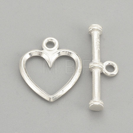925 Sterling Silver Toggle Clasps STER-S002-61-1