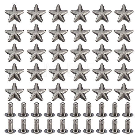 200 Bags Zinc Alloy Decorative Rivets FIND-FH0017-89-1