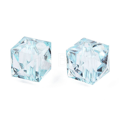 Transparent Acrylic Beads X-TACR-Q259-10mm-V38-1