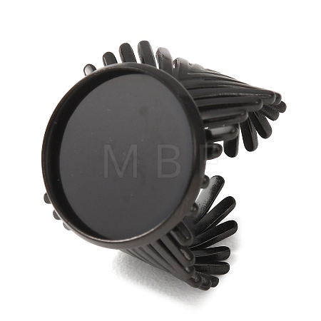 V-Shaped 304 Stainless Steel Cuff Ring Components SA-CBAC0DF-01E-EB-1