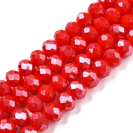 Electroplate Glass Beads Strands EGLA-A044-P6mm-A22-1