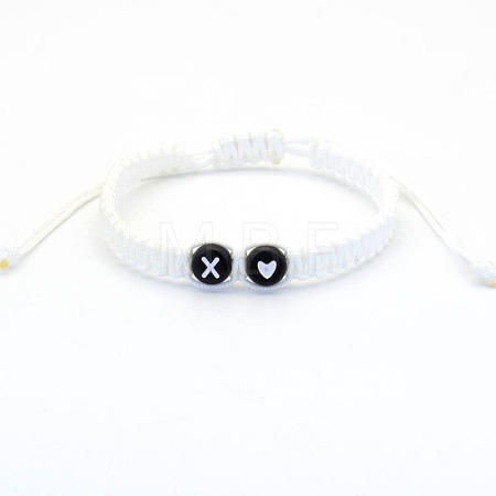 Resin Beads Braided Bead Bracelets FS-WG7326D-24-1
