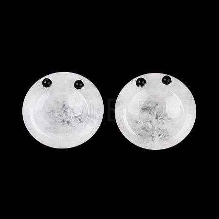 Natural Quartz Crystal Thumb Worry Stone G-Q602-12F-1